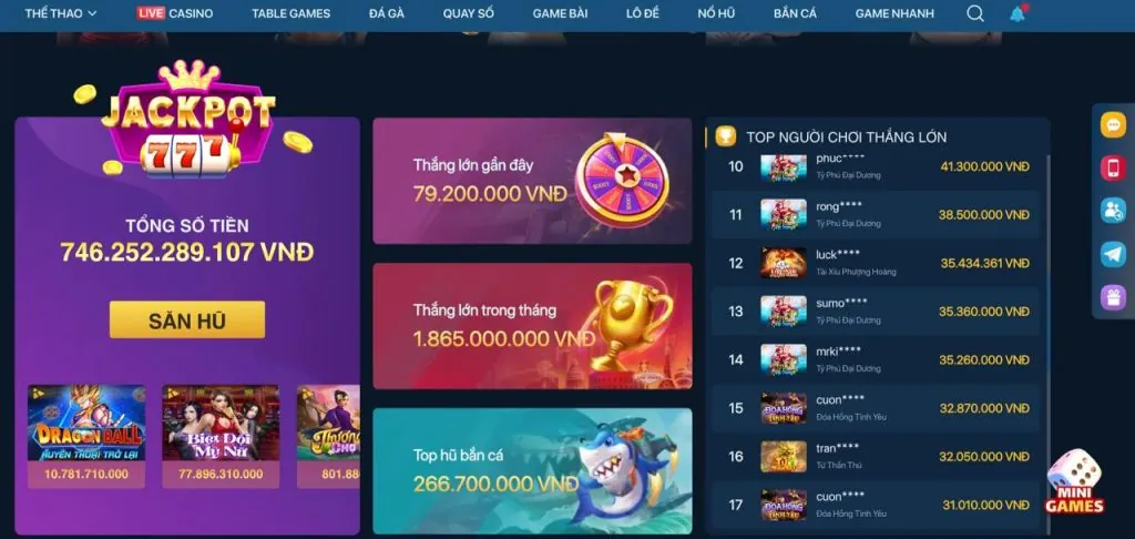 Biểu tượng chọn sảnh game